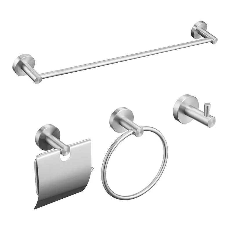 Набор аксессуаров для ванной из нержавеющей стали 304 4 шт. матовая черная Полка