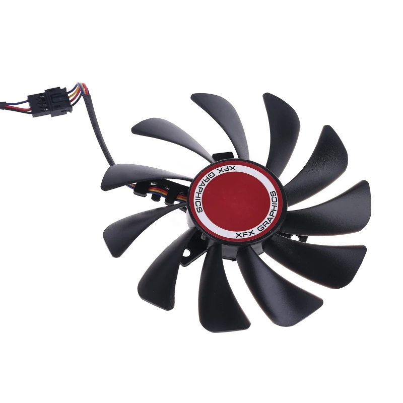 

W3JD 2pcs 95mm FDC10U12S9-C CF1010U12S Cooler Fan Replace for XFX Radeon RX580 RX590