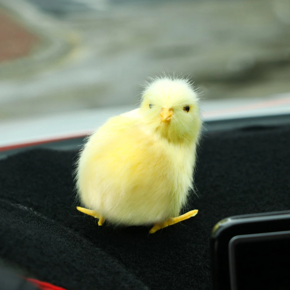 New Mini Plush Chick Toy Lifelike Furry Chicken Simulation Animal Lovely Doll Micro Landscape Photography Prop Easter Supplies | Дом и сад