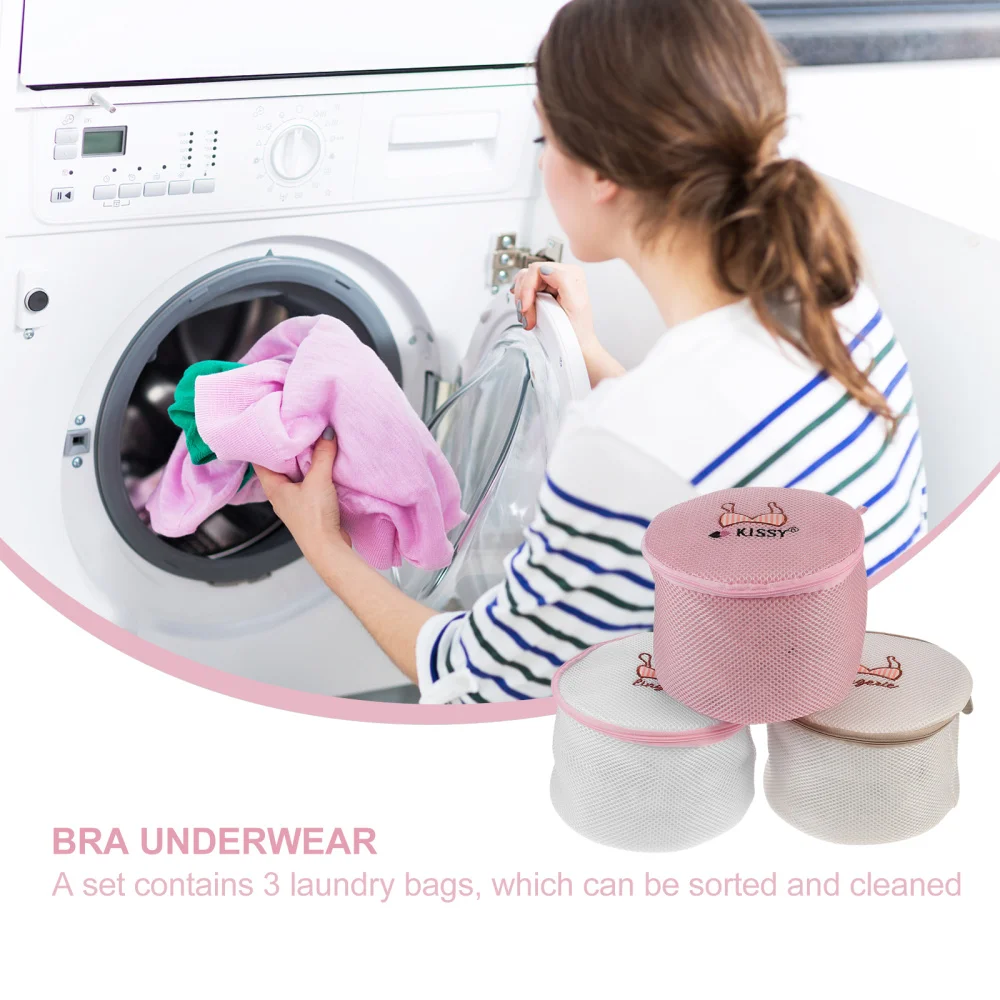 

3Pcs Washing Mesh Net Bag Laundry Bag Travel Pouch for Underwear