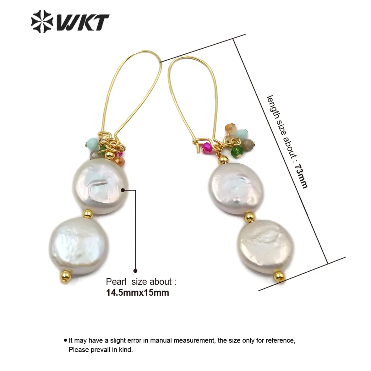 Вес-E576 Горячая распродажа! Женские серьги из натурального камня и жемчуга летние