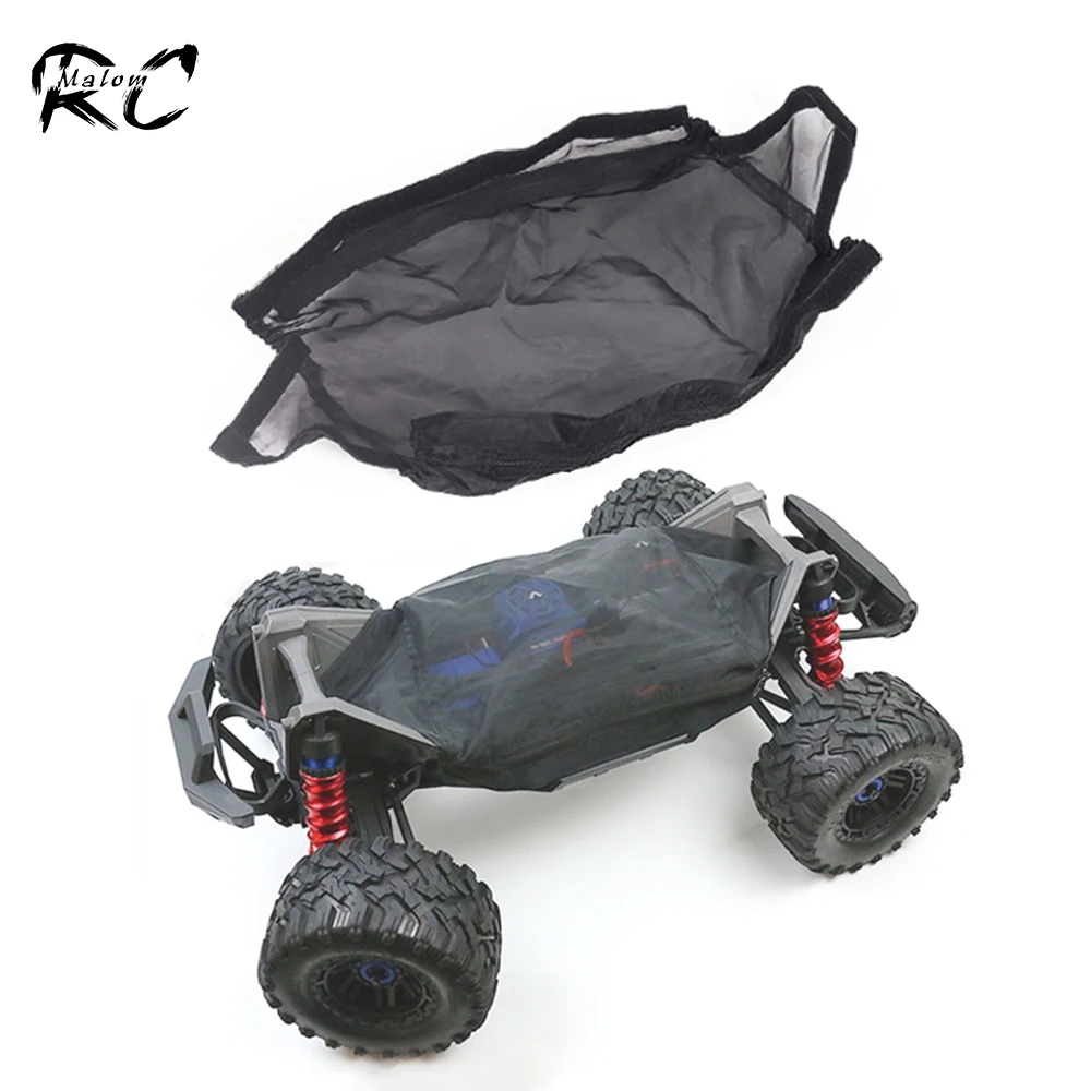 Nylon Mesh Filter Dust Mud Resist Cover Chassis Net with Zip for 1/5 RC Monster Truck Traxxas X-Maxx 77086-4 XMAXX Update Parts