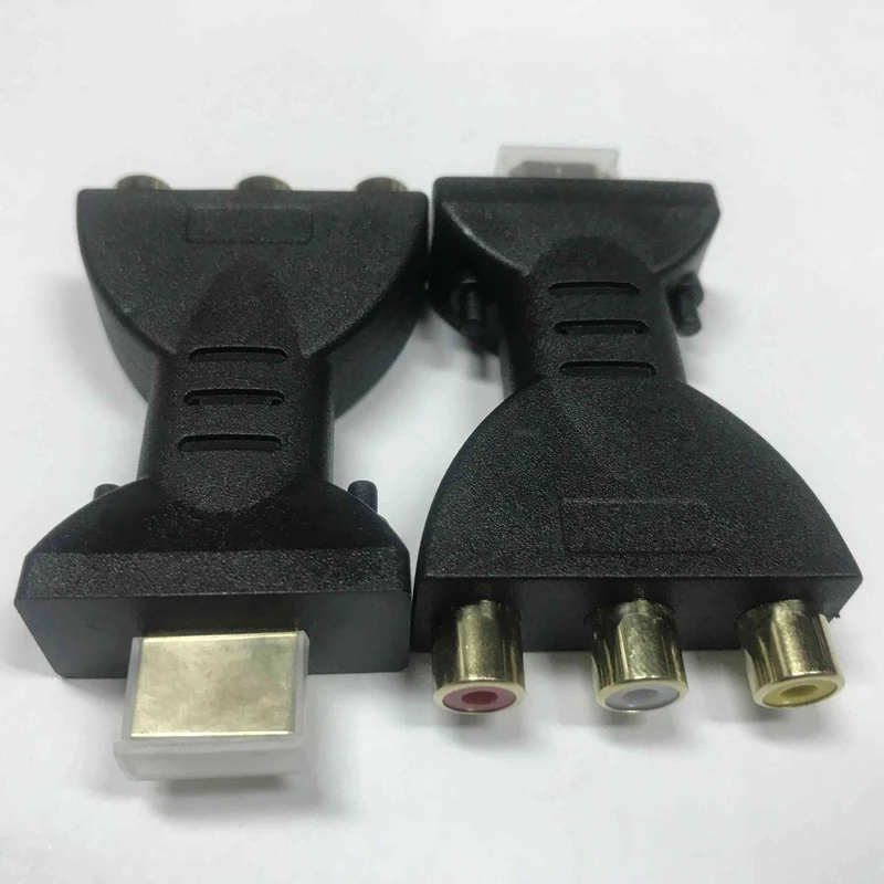 HDMI-совместимый с 3 RGB RCA Видео Аудио адаптеры HDMI-штекер на видео аудио адаптер