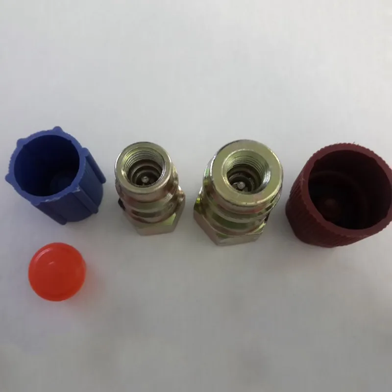 Модернизированный 7/16 до 3/8 адаптер преобразования R12 в R134a Высокий/Низкий фитинг