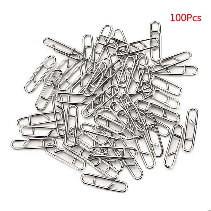 100 шт./упак. мощный быстрая связь с кнопки Pin рыболовные снасти быстрой смены ведет