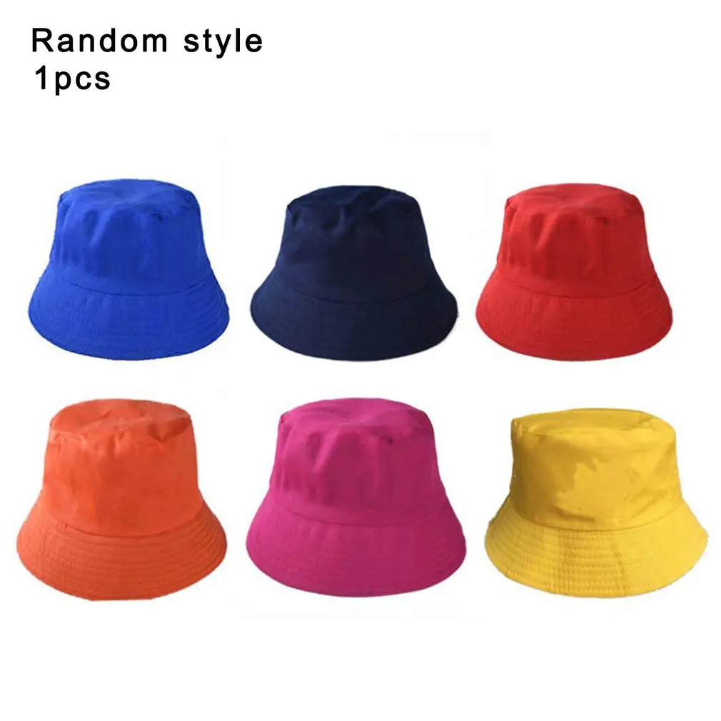 

Summer Foldable Bucket Hat Solid Color Fisherman Hat Fashion Wild Sun Protection Cap Outdoors Hats Caps Korean Style New Arrival
