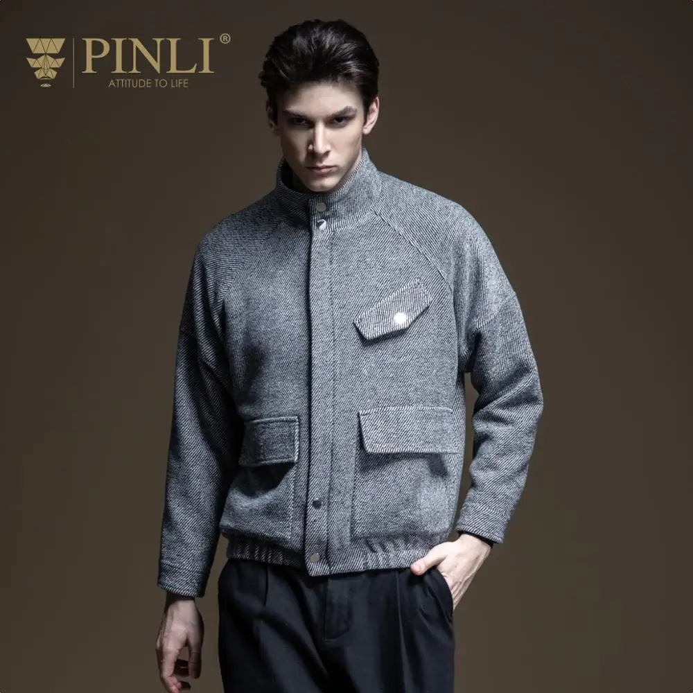 Jaqueta Masculino прямые продажи Стандартный без полиэфира карманы Твердые Pinli осень 2019