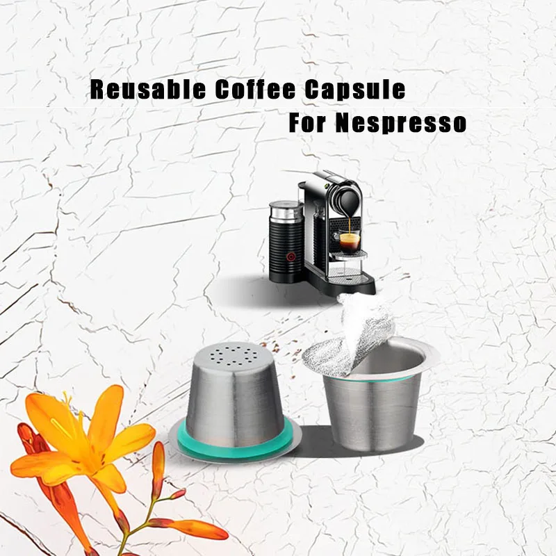 Кофейные капсулы Nespresso из нержавеющей стали многоразовые кофейные Nesspreso фильтры