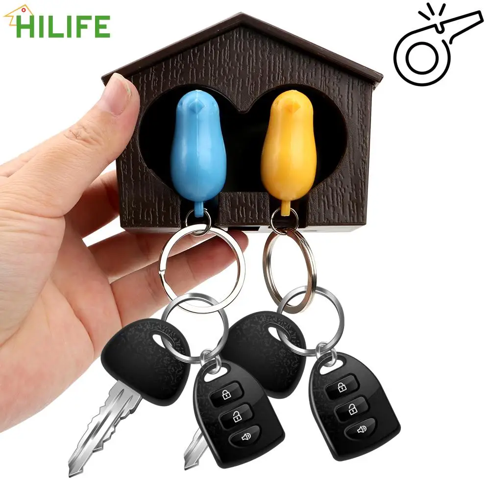 Стеллаж для ключей с птичьим свистком органайзер двойной держатель в виде