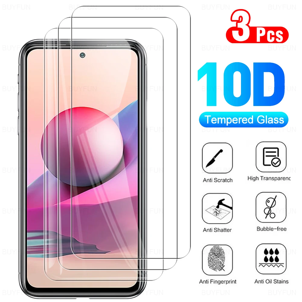 

Закаленное стекло readmi note 10 s для xiaomi redmi note 10 s 10 s, пленка для защиты экрана от царапин, стекло hd, 3 шт.