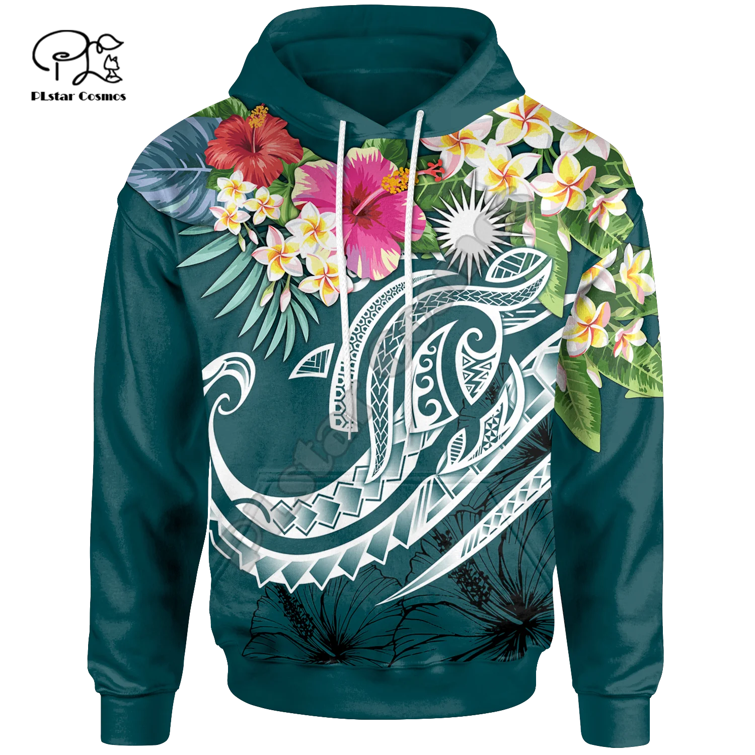 

NewFashion Marshall Island Country Flag Tribal Culture Retro Polynesian Tattoo Tracksuit Men/Women 3DPrint Casual Zip Hoodies A5