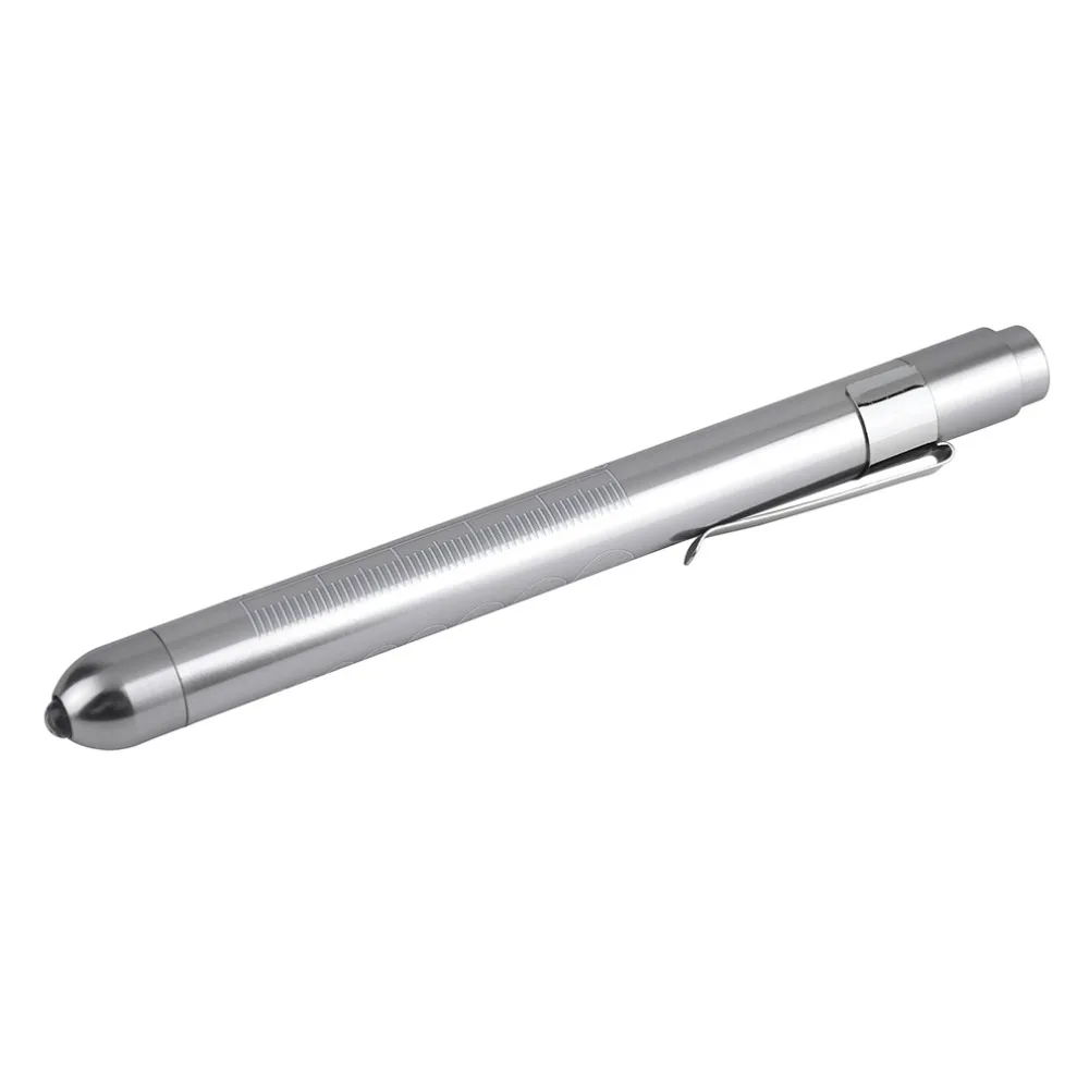 

Aluminum Medical Surgical Penlight Doctors clinical Pen Light Flashlight Torch With Scale First Aid Working Camping Necessity