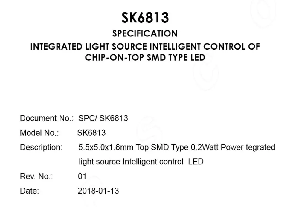 Новинка 1000 шт. SK6813 WS2813 светодиодный чип SMD 5050 RGB для ленточного дисплея DC5V индивидуально адресуемый возврат