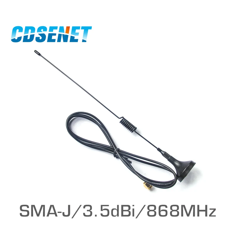 

2Pc/Lot 868MHz High Gain uhf Sucker Antenna 3.5dbi SMA Male Omnidirection Wifi Antenna for Wireless Module CDSENET TX868-XPL-100