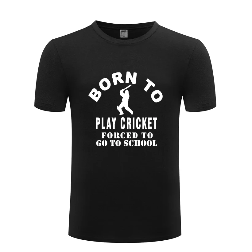 Забавная креативная Мужская футболка Born To Play Cricket новинка 2020 Повседневная