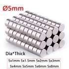 Диаметр 1,5 мм круглые мощные магниты 1 2 3 4 5 6 8 мм толстый редкоземельный постоянный магнит магниты NdFeB магниты N35 до 80 C