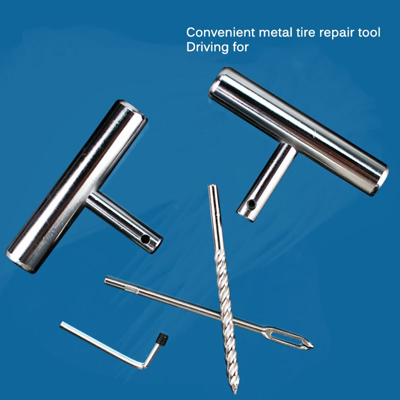 

11pcs Professional Car Van Motorcycle Bike Tyre Repair Kit New Emergency Heavy Duty Tubeless Tire Puncture Repair Kit Plug Set