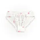Трусики-Тонги женские прозрачные с заниженной талией и бантом