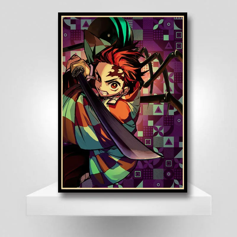 

Japanese Anime Posters Demon Slayer Poster Modern Home Decor Art Painting Bedroom Room Bar Wall Decorative Picture