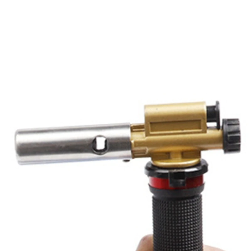 

Electronic Ignition Liquefied Gas Welding Torch Kit with Hose for Soldering Cooking Brazing Heating Lighting 1 Set