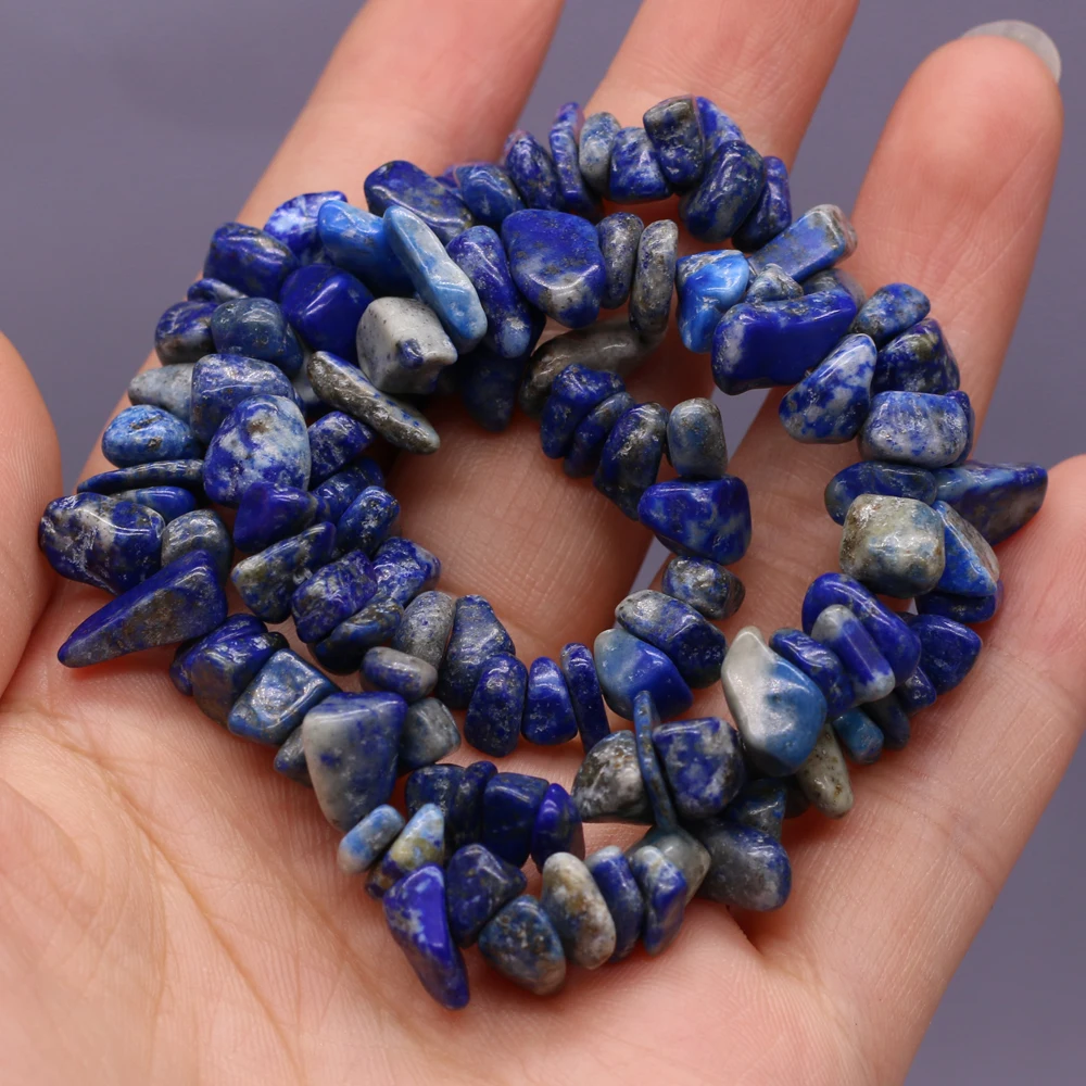 

Natural Gravel Lapis Lazuli Stone Beads Loose Irregular Chip Spacer Beads For Jewelry Making DIY Bracelet Earring Handmade 5-8mm