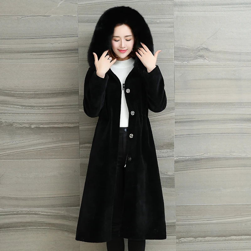 Пальто из натурального меха овчины зимнее пальто женская одежда 2020 Корейская