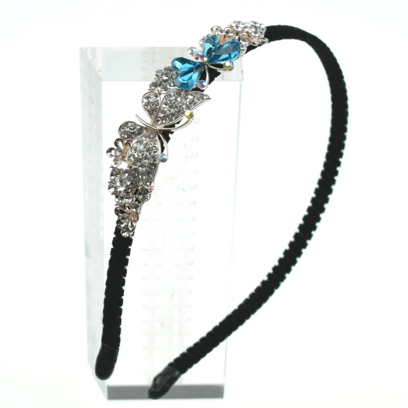 Корейские милые блестящие банты Стразы с цветами для девочек простой