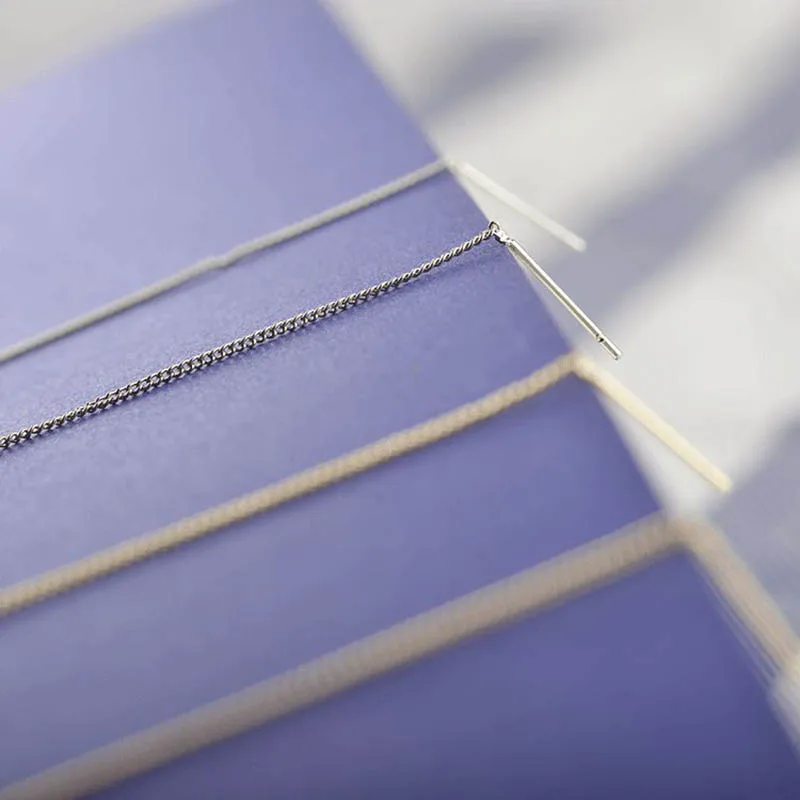 Модные длинные серьги-подвески в Корейском стиле для женщин и девочек уникальные