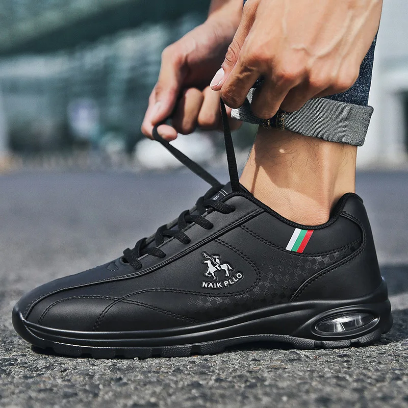 

Spring 2021 Man Barefoot Running Shoes White Men Jogging Sneakers Air Design Mens Leather Gym Shoe Brand Athletic Shoes Men