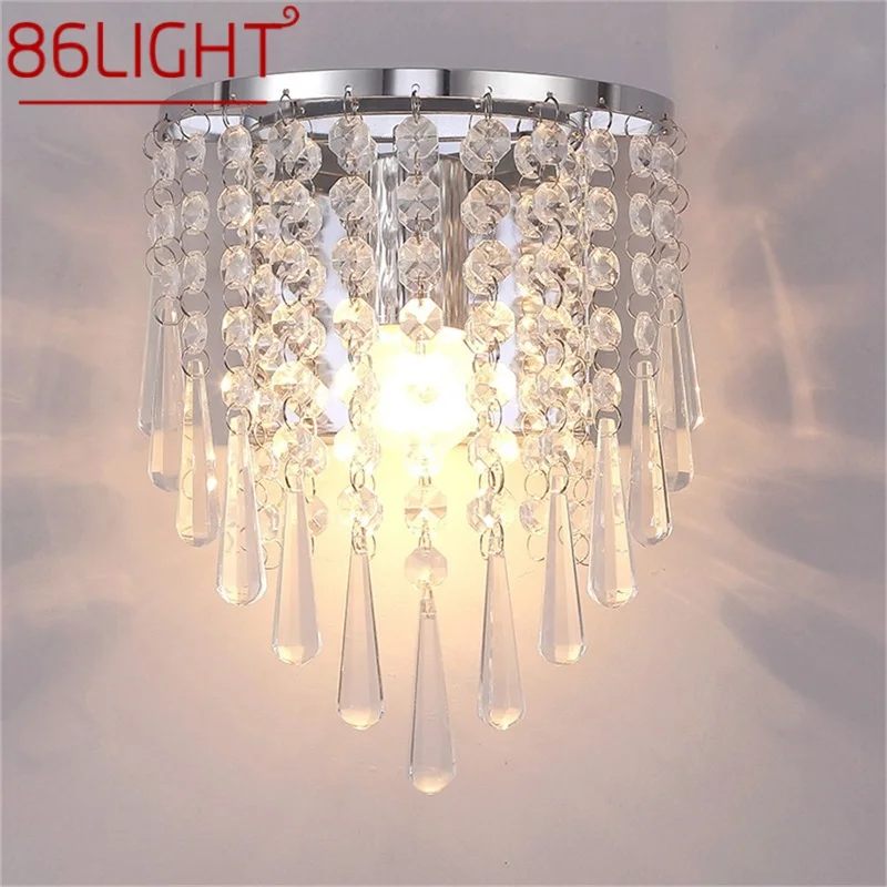 86LIGHT Wall Lamps LED Modern Nordic Luxury Indoor Crystal Sconces Lighting For Home