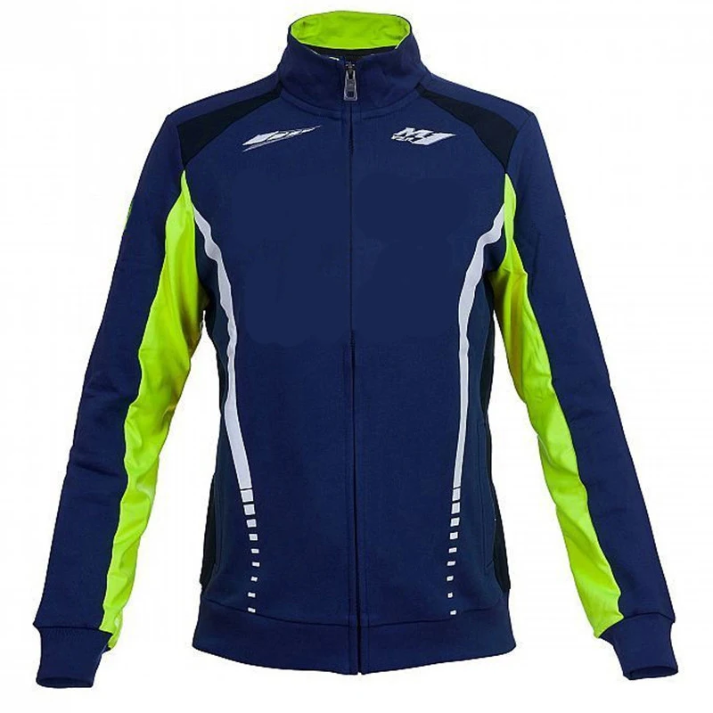 

For Yamaha M146 Factory Racing Hoodie Sports Team Zipper Fleece Sweatshirt Jackets Green Blue Motorcycle Equipment