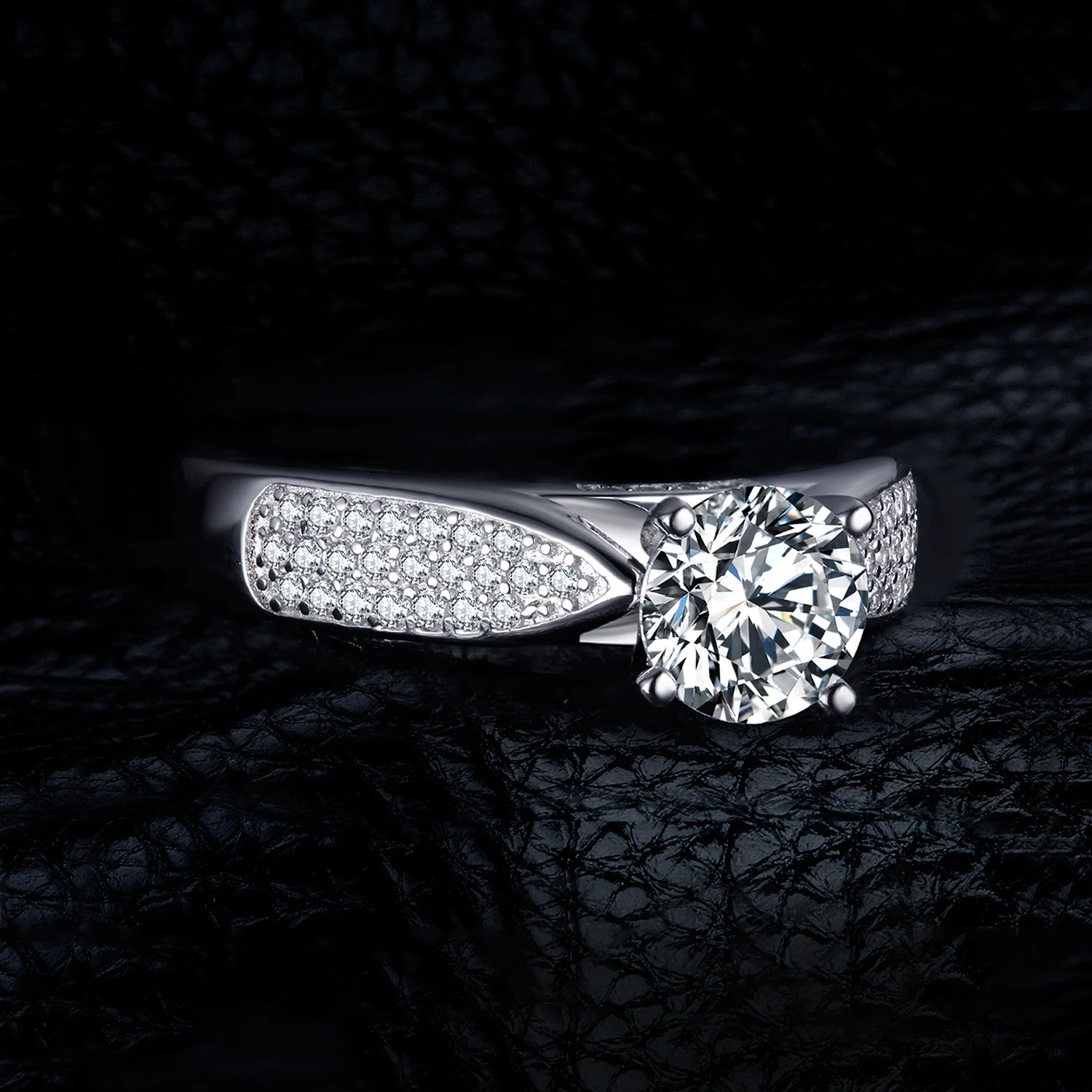 JewelryPalace CZ Косынка Обручение кольцо 925 стерлингового серебра Серебряные кольца
