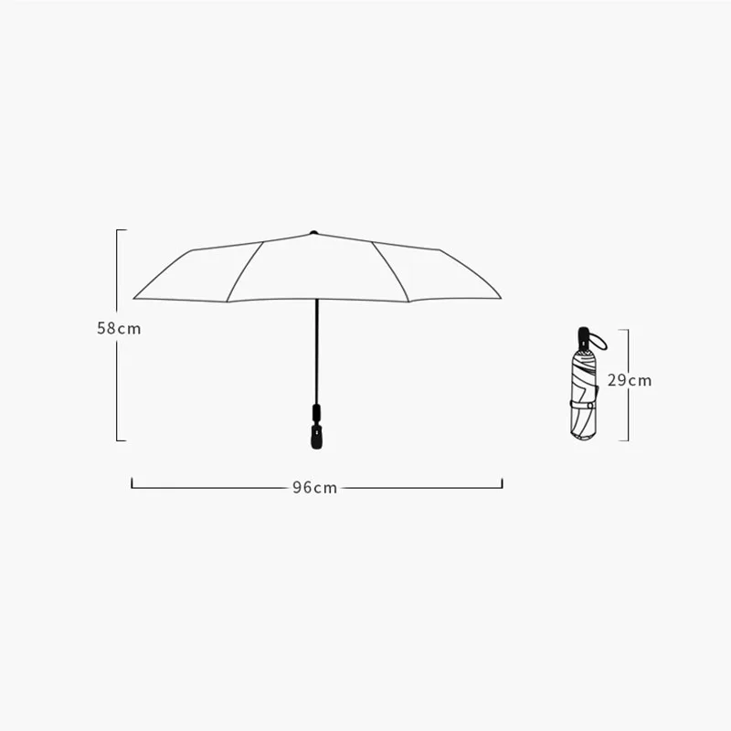 

Spot One Generational Umbrella Female Automatic Increase Windproof UV Protection Dual-use Small Fresh Vinyl Folding Umbrella