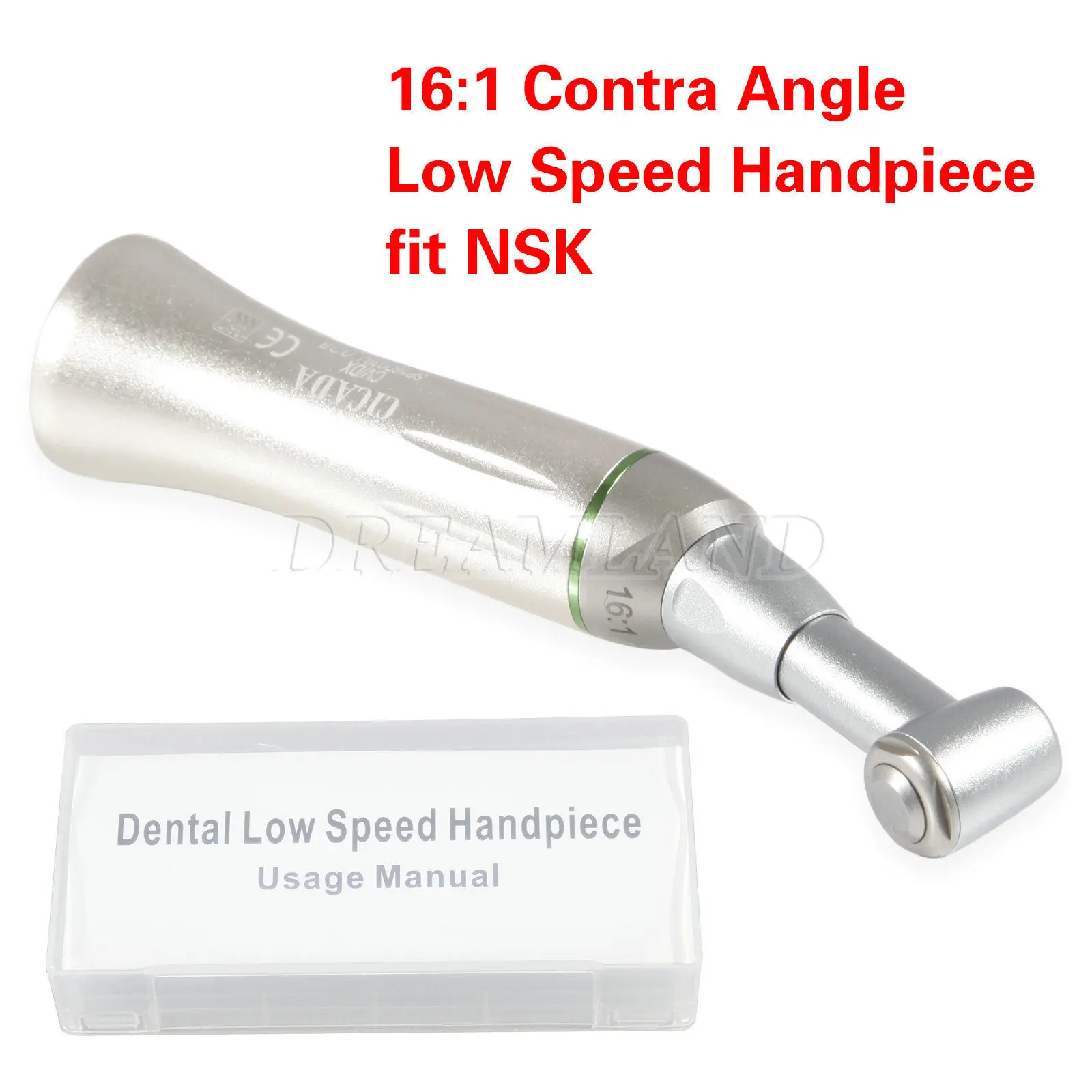 NSK Style CICADA 16:1 Reduction Dental Endo Endodontic Contra Angle Handpiece
