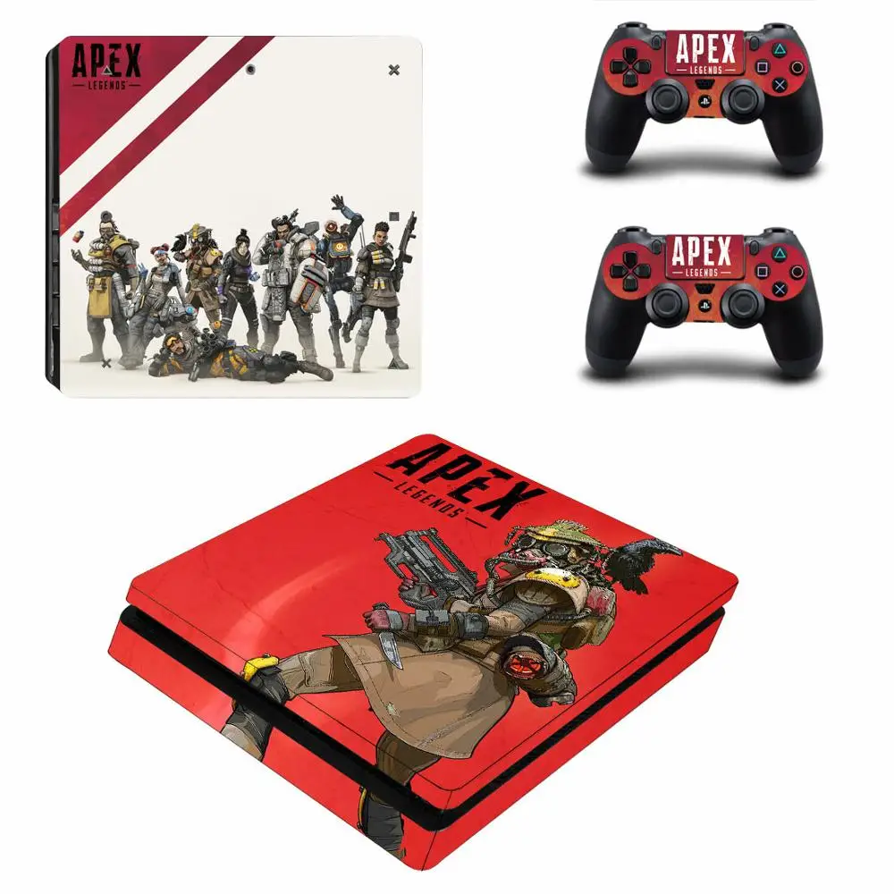 Тонкие стикеры APEX Legends PS4 s Play station 4 наклейки для PlayStation Slim виниловые Стикеры консоли и контроллера|Наклейки| |