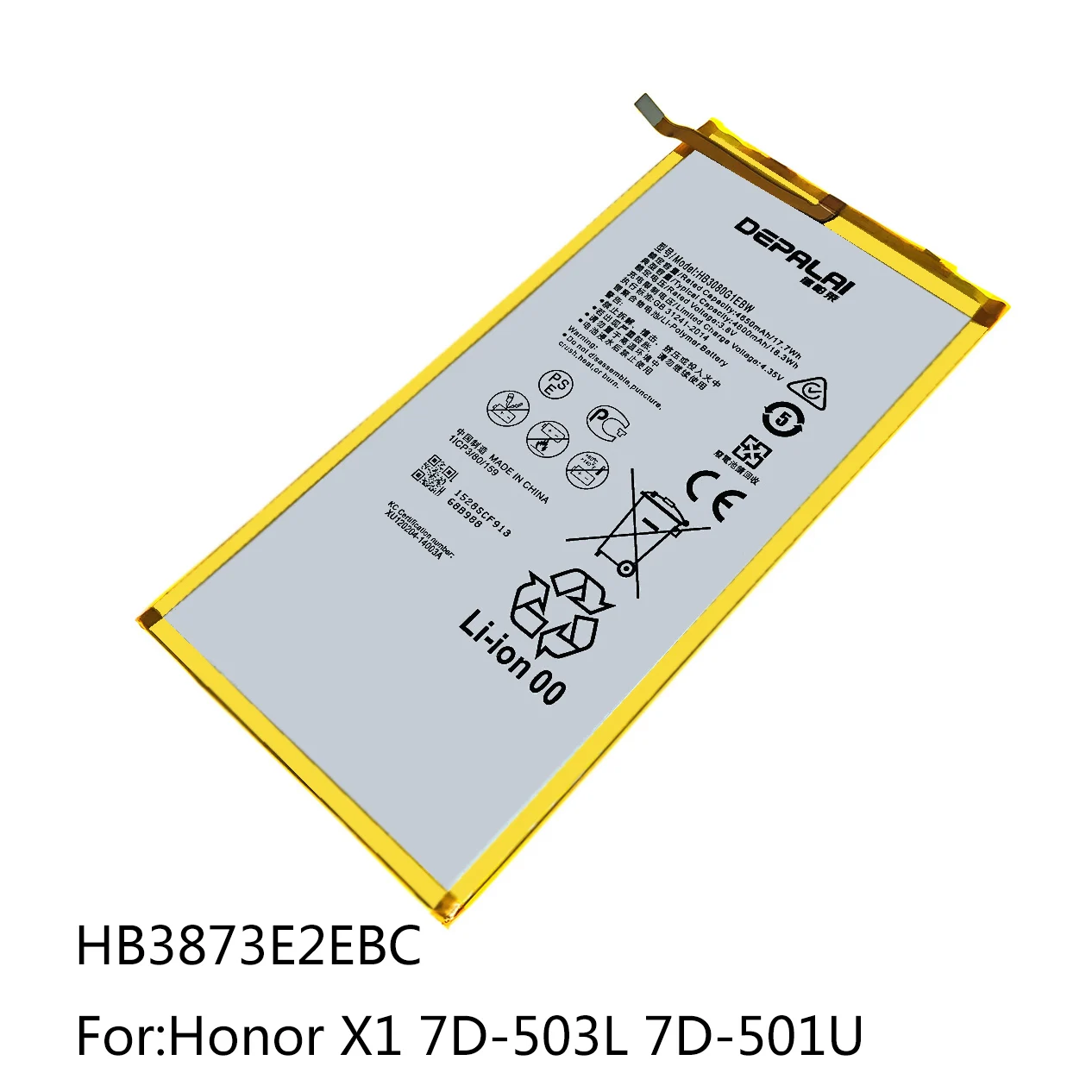HB3G1 HB3080G1EBW HB3873E2EBC HB2899C0ECW батарея для Huawei MediaPad Honor 7 Lite S7 301u 302 M1 X1 S8 701U 7D 503L M3 BTV