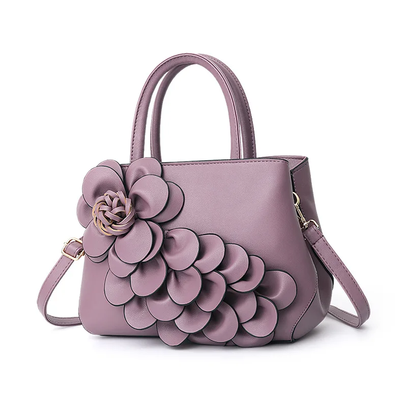 

Women Leather Handbags Famous Designer Brand luxury tote Bags Ladies floral Hand Bags Fashion crossbody Shoulder Bags women gift