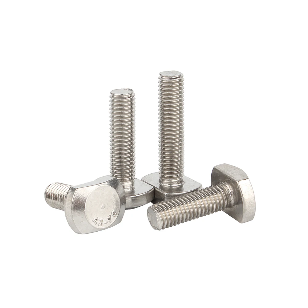 Hammer T Head Bolt Aluminum Connector Screws For 20/30/40/45 Profiles 304 Stainless Steel M5 M6 M8 M10 M12 M14 M16 M20 | Обустройство