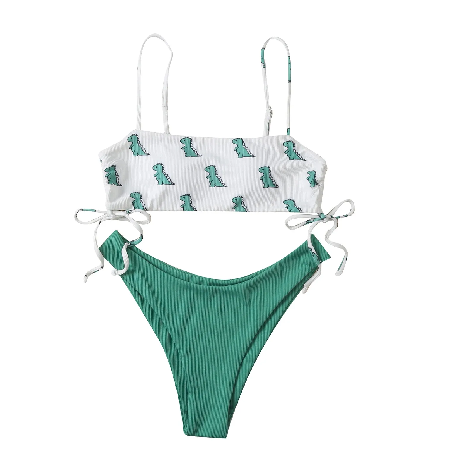 2021 купальник женский с принтом динозавра пуш-ап мягкий бюстгальтер пляжный