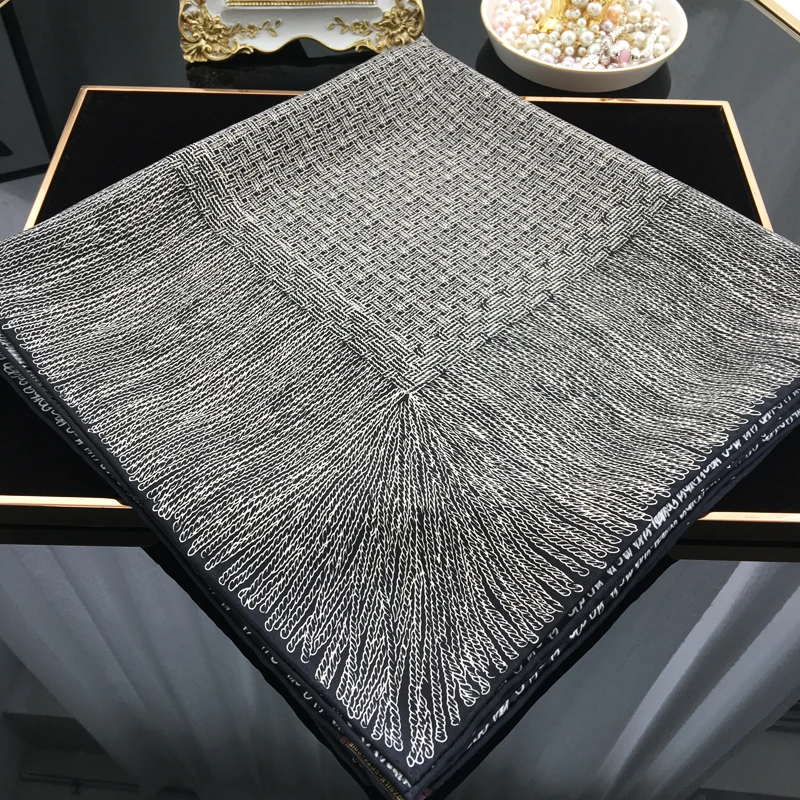 

vintage big 140 100 silk scarf big 100% Mulberry-Silk Scarf Square Silk Twill Scarf Hand Rolled Silk Scarf 140cm