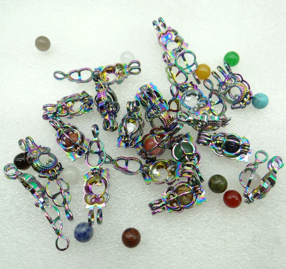 

Натуральный камень, авантюрин, кварц, кристалл, аметист, бусины на удачу, титановая сова, подвеска для самостоятельного изготовления ювелир...