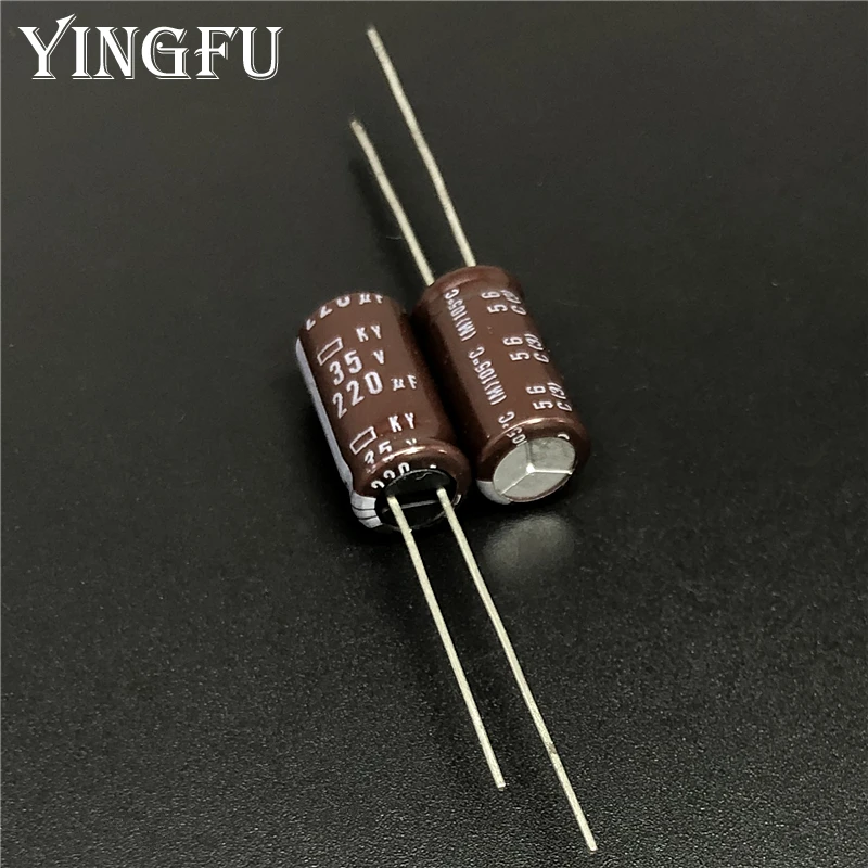 

10pcs 220uF 35V Japan NCC KY Series 8x15mm Low ESR Long Life 35V220uF Aluminum Electrolytic Capacitor