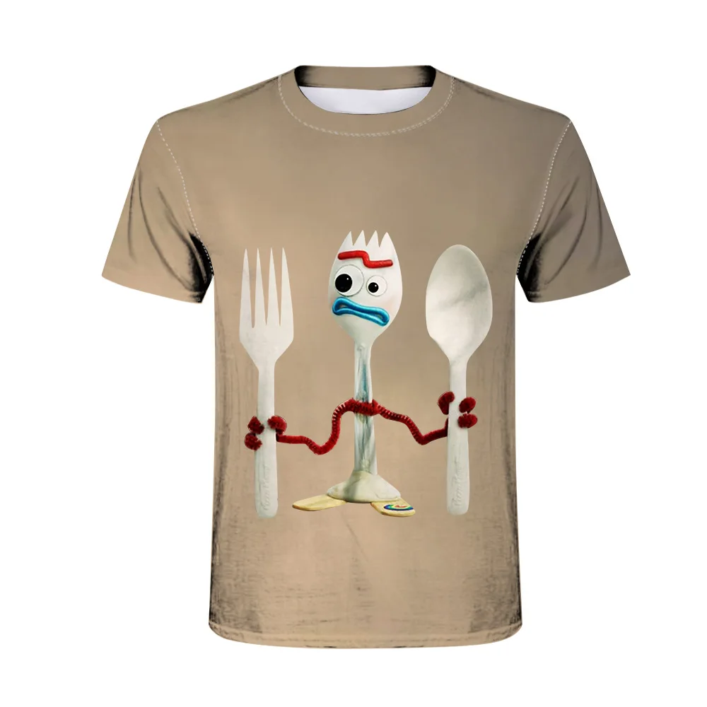 Forky Новая история игрушек 4 ходящая игрушка 3D печать футболка для мужчин и