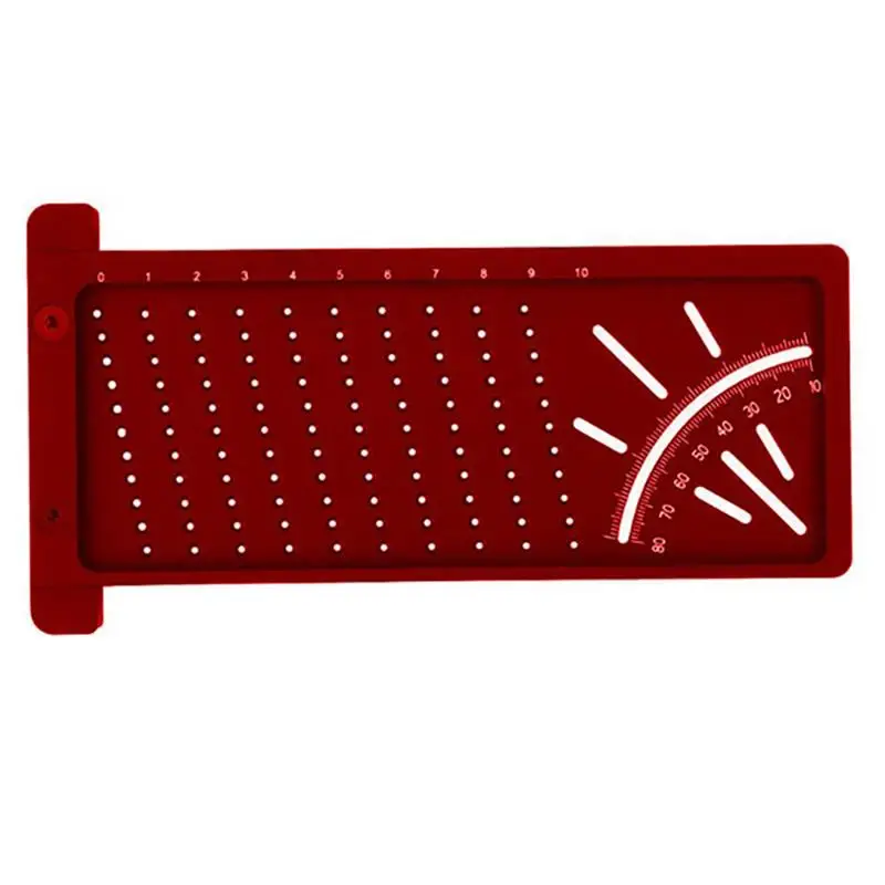 Точный измерительный прибор для деревообработки Т образная линейка отверстий