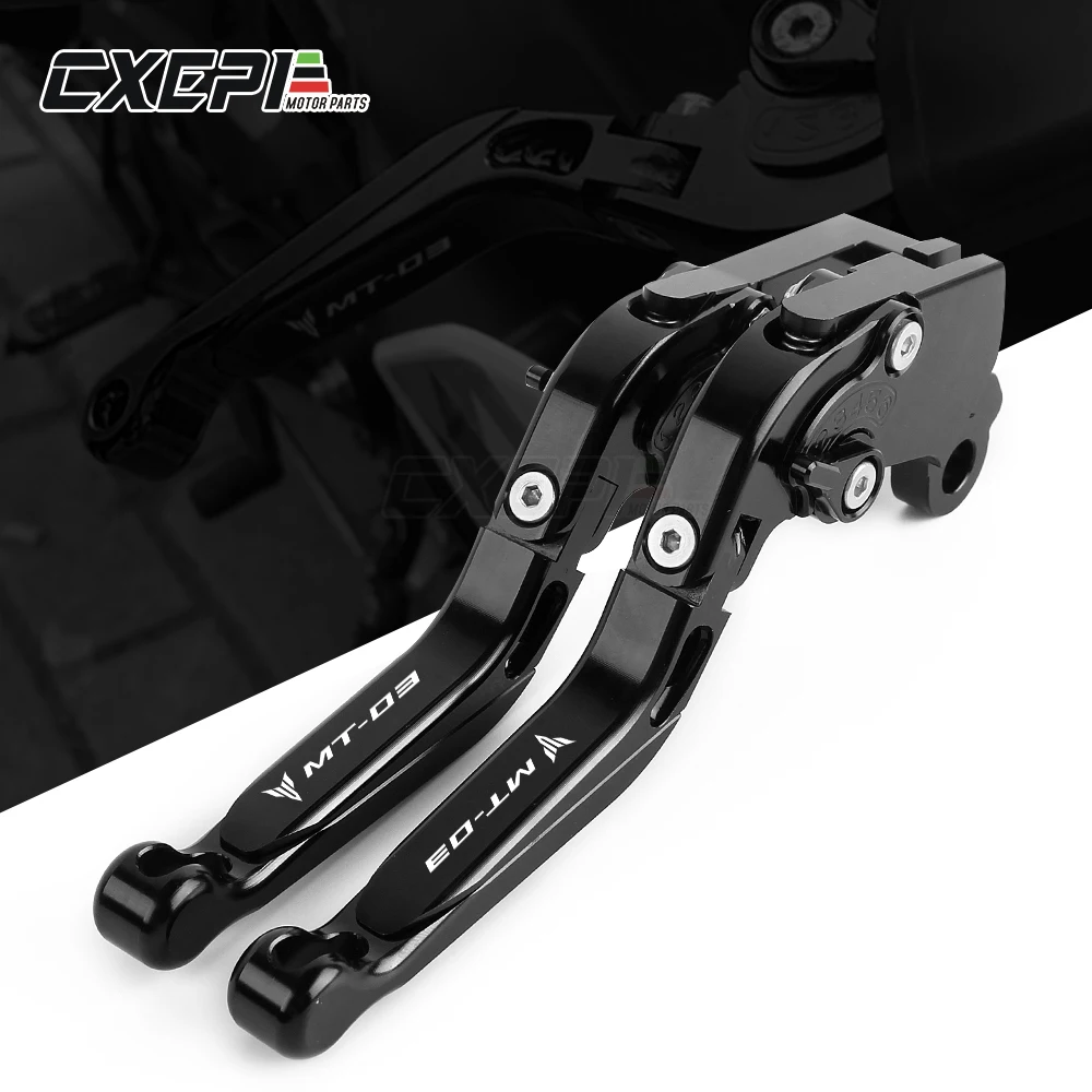 

Логотип MT03 для Yamaha MT03 MT-03 MT 03 2018 2019 2020, аксессуары для мотоциклов с ЧПУ, Складные Выдвижные рычаги тормоза и сцепления