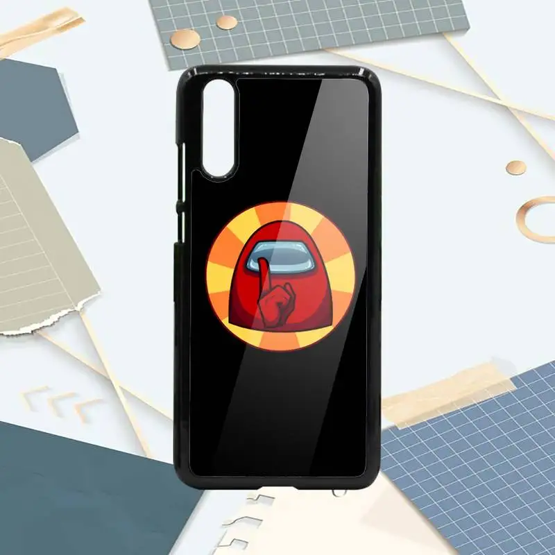 

Hot game Among Us Phone Case PC For Samsung galaxy S note 8 9 20 10 e lite2019 plus pro ultra