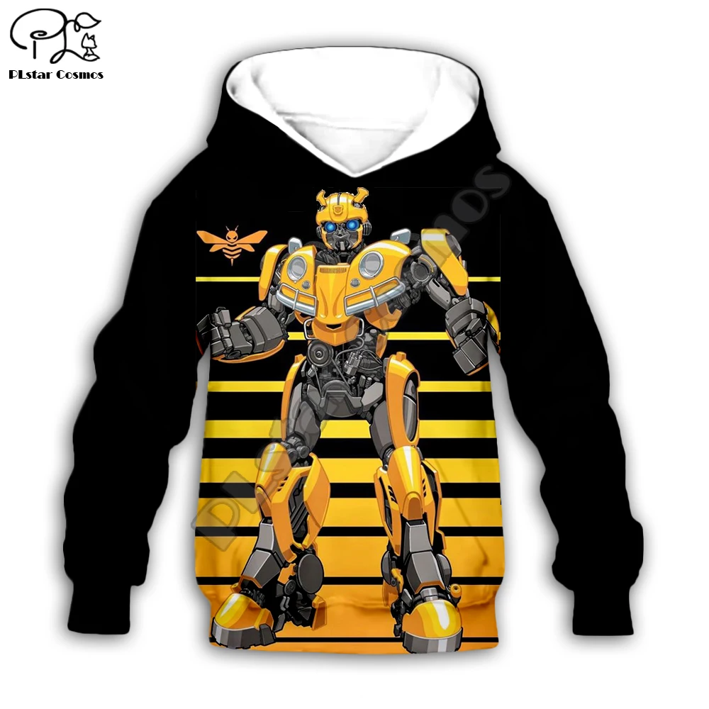 

Kid Children cartoon Bumblebee Print transformation 3D Hoodies Jacket baby boy Girl Pullover Long Sleeve Sweatshirt tracksuit 04