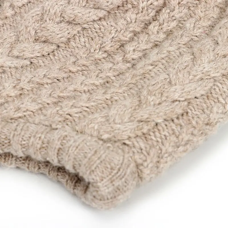 

Baby Hat Girls Warm Winter Lace Up Beanie Cap Ball Ear Protection Toddler Hat