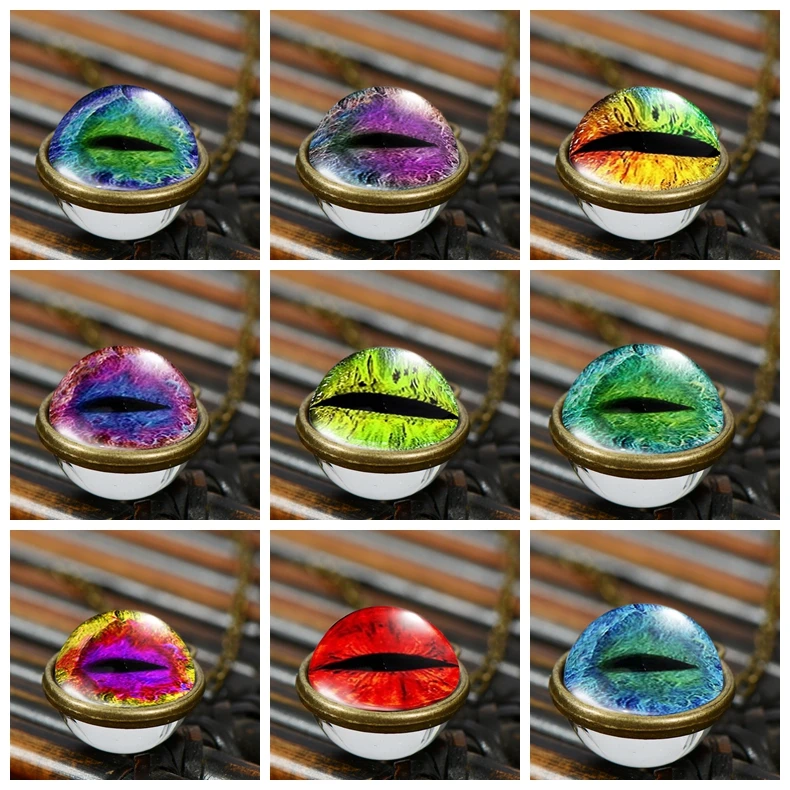 Азиатских несколько Цвет &quotDragon Eye&quot двусторонняя колье в последних тенденциях