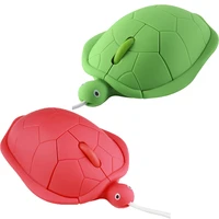 wired mini office home mouse cute cartoon turtle shape design computer optical usb 3d creative kids gift mice for laptop pc